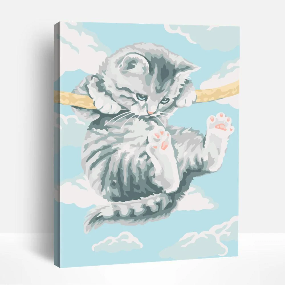 Playful Kitten | Paint By Numbers