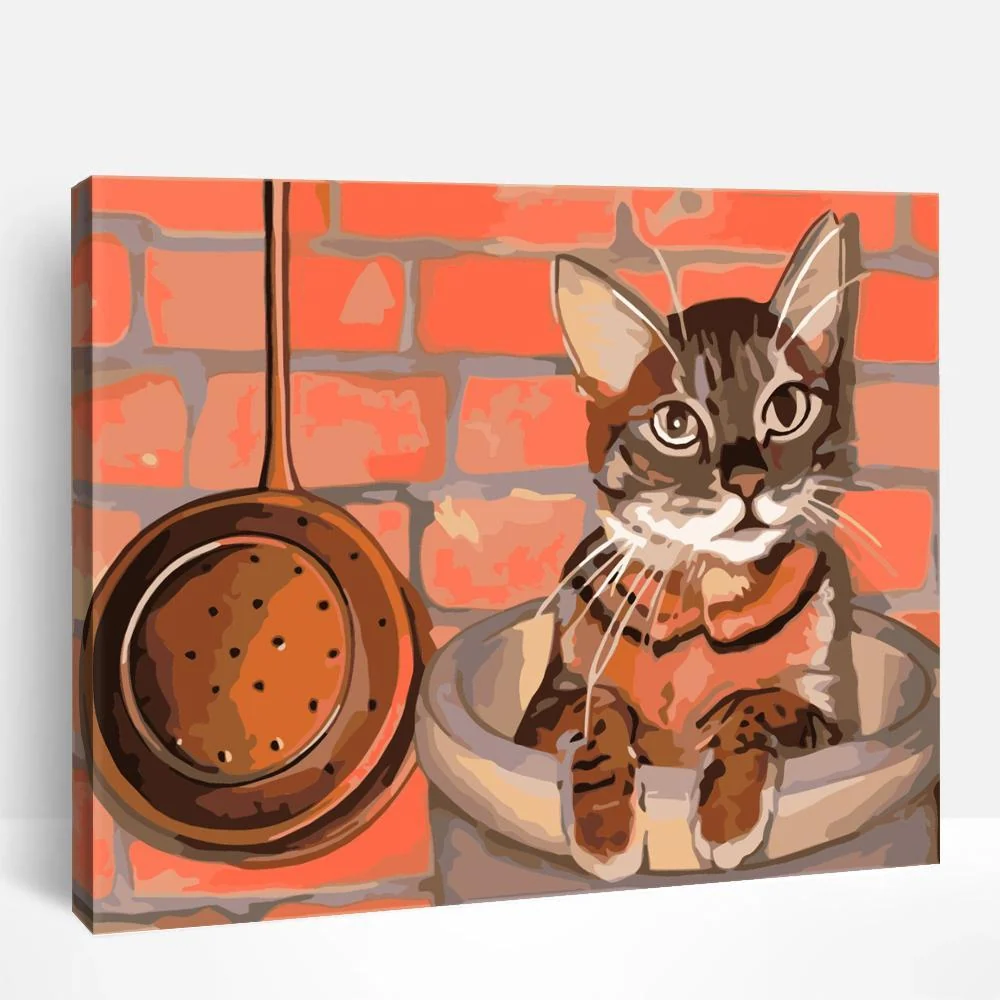Cat at Sunset | Paint By Numbers