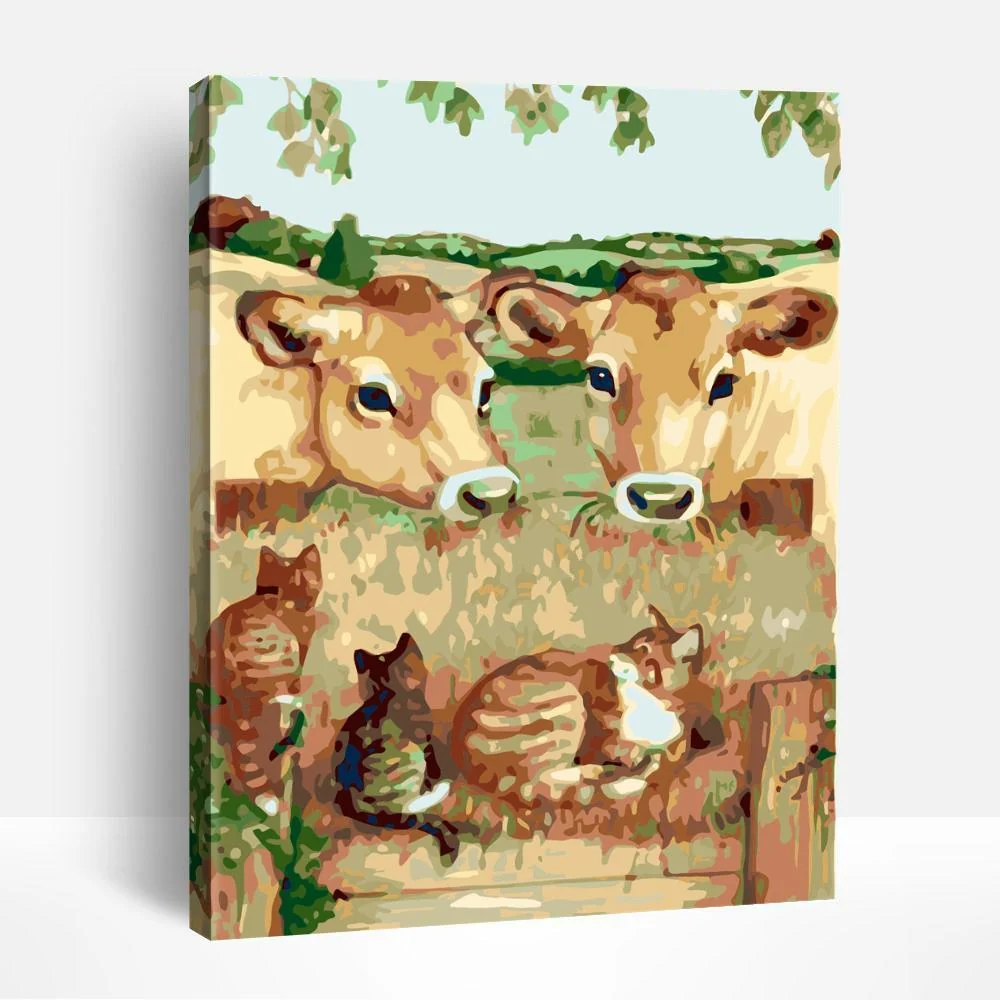 Serene Farm Animal | Paint By Numbers