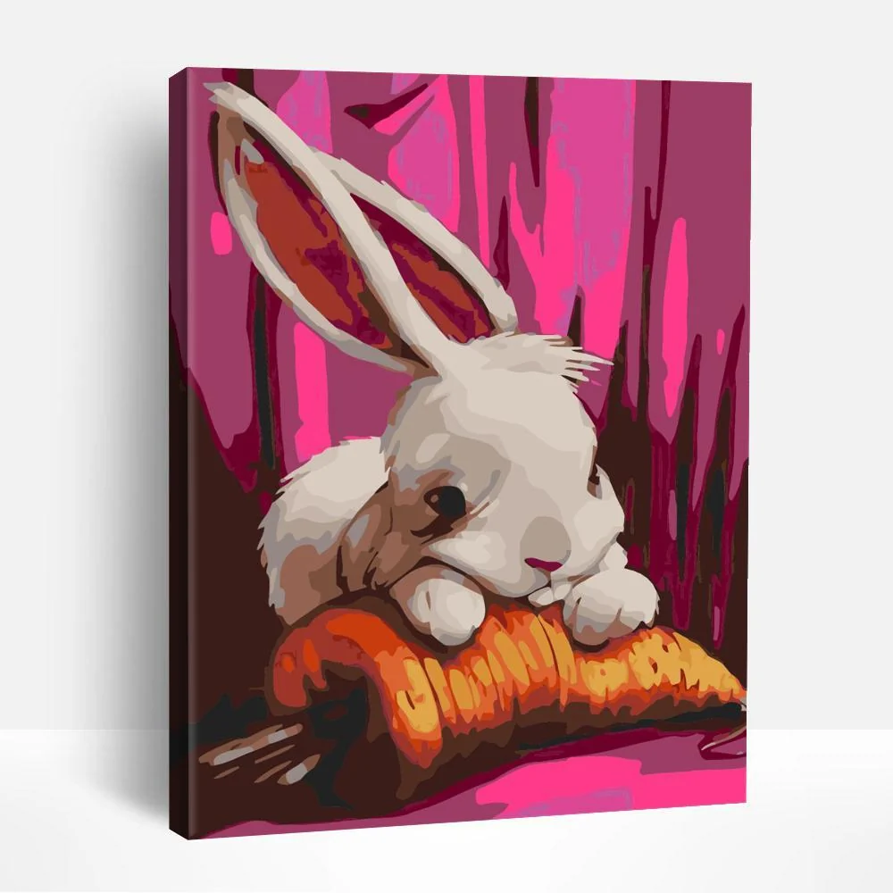 Rabbit and Carrot | Paint By Numbers