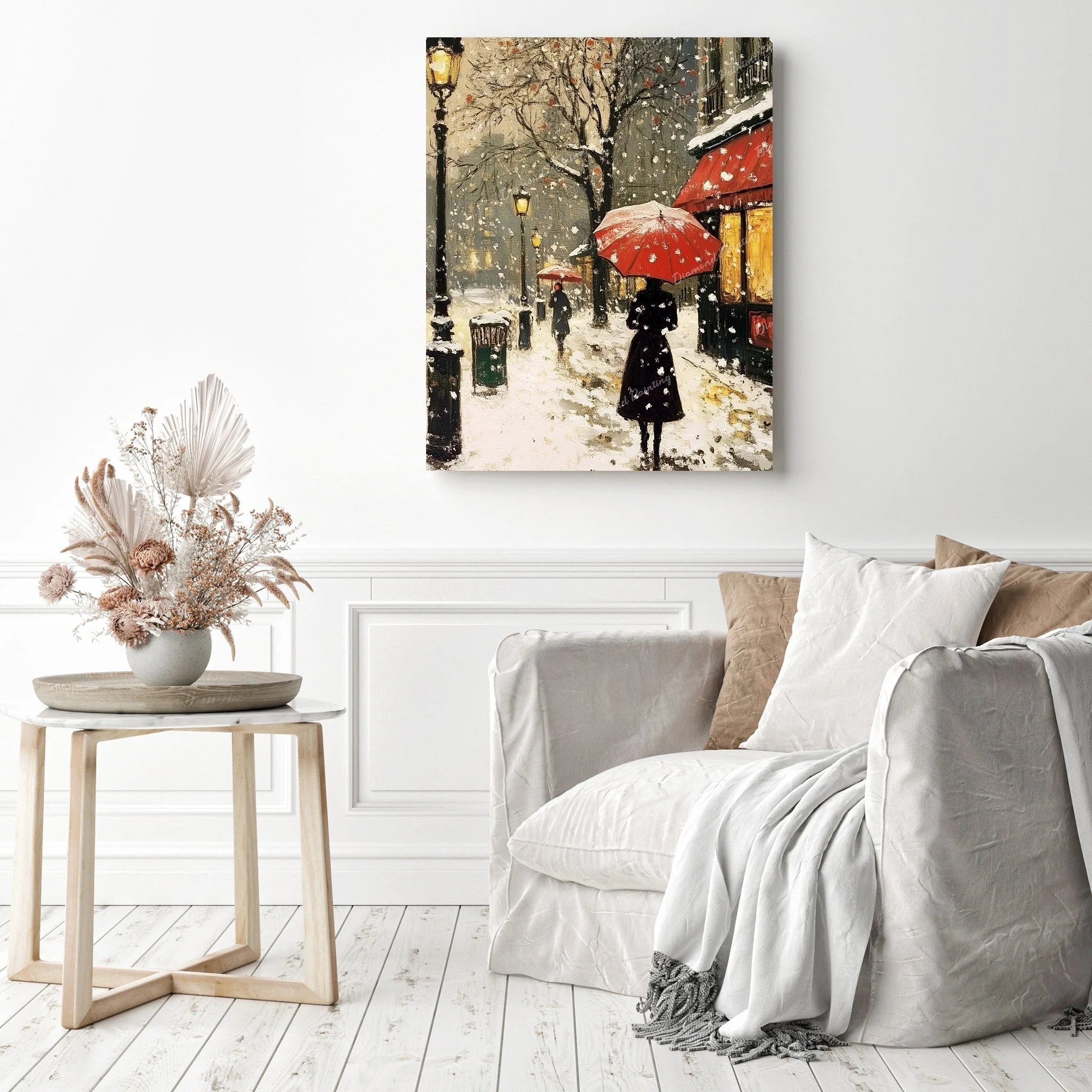 Parisian Winter Stroll | Diamond Painting - Image 3