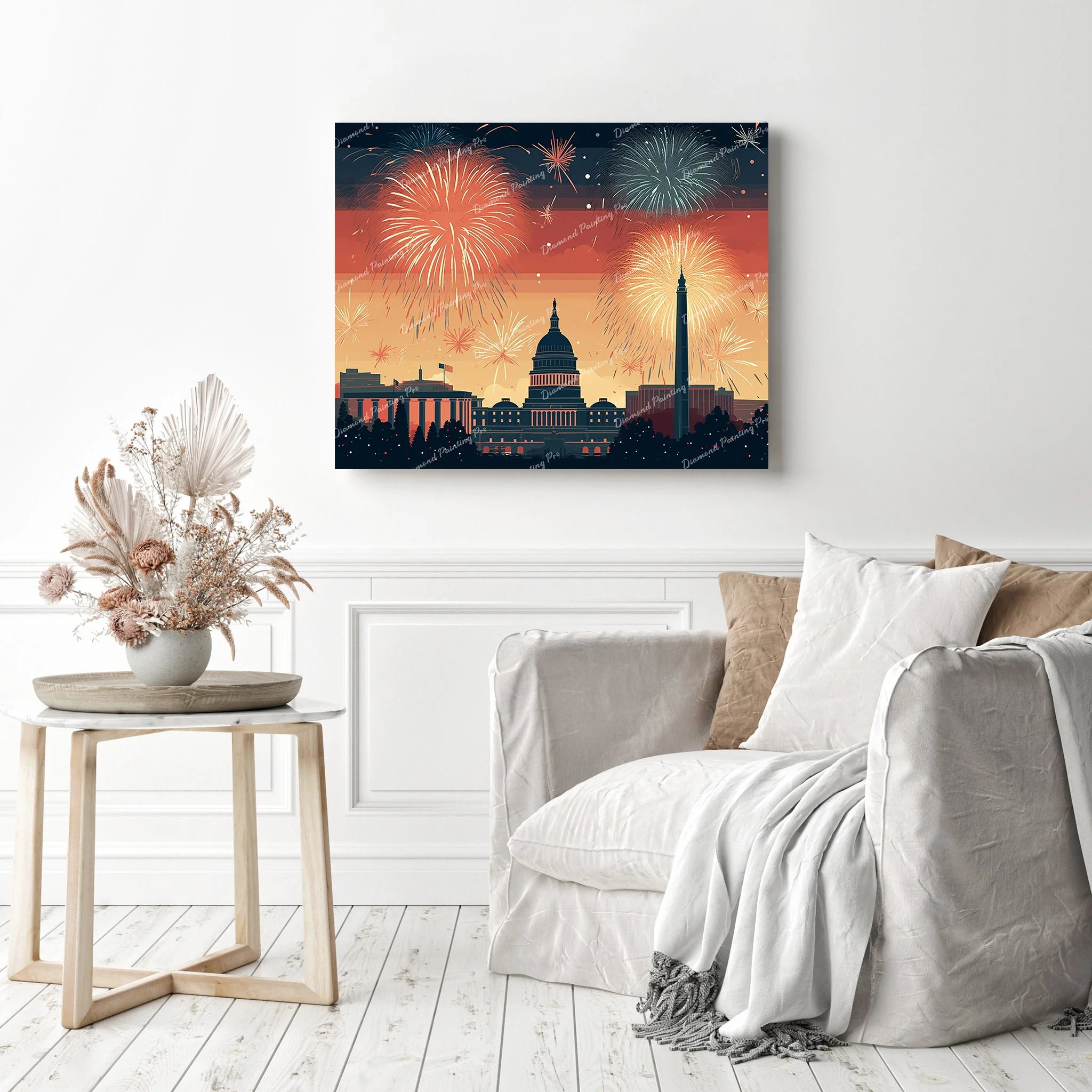 Patriotic Skyline Spectacular | Diamond Painting - Image 3