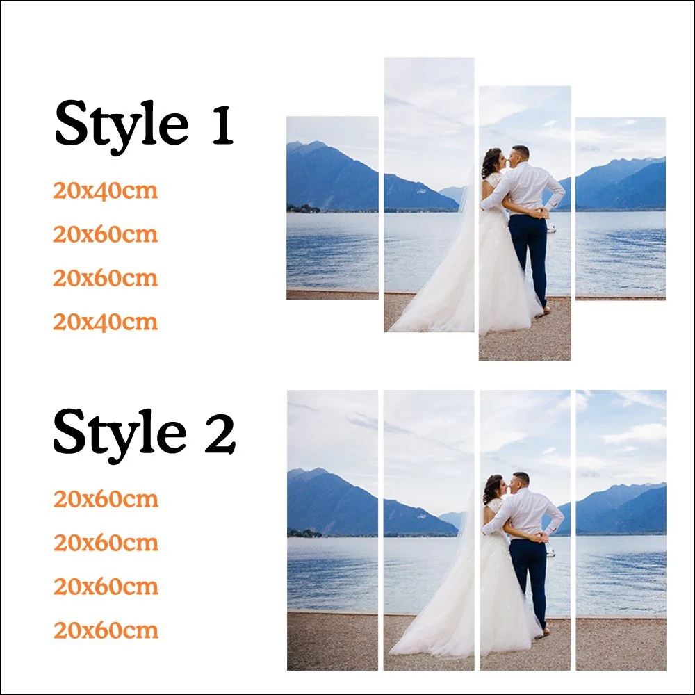 4 Panels Diamond Painting | Photo Custom - Image 3