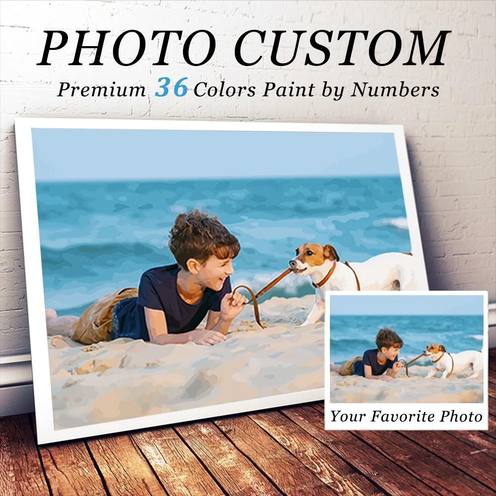 Photo Custom Paint by Numbers | Premium 36 Colors