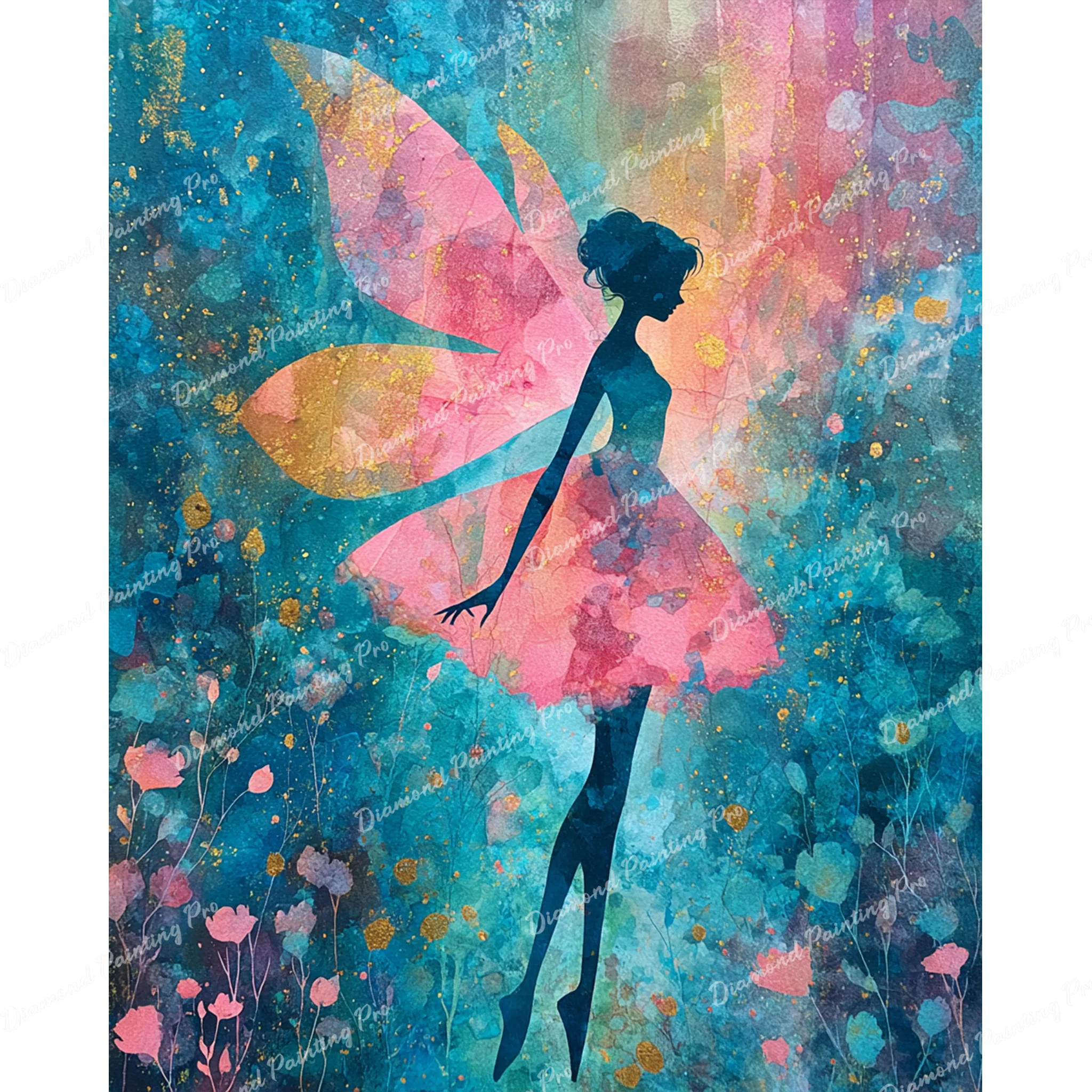 Pink Fairy Ballerina | Diamond Painting - Image 2