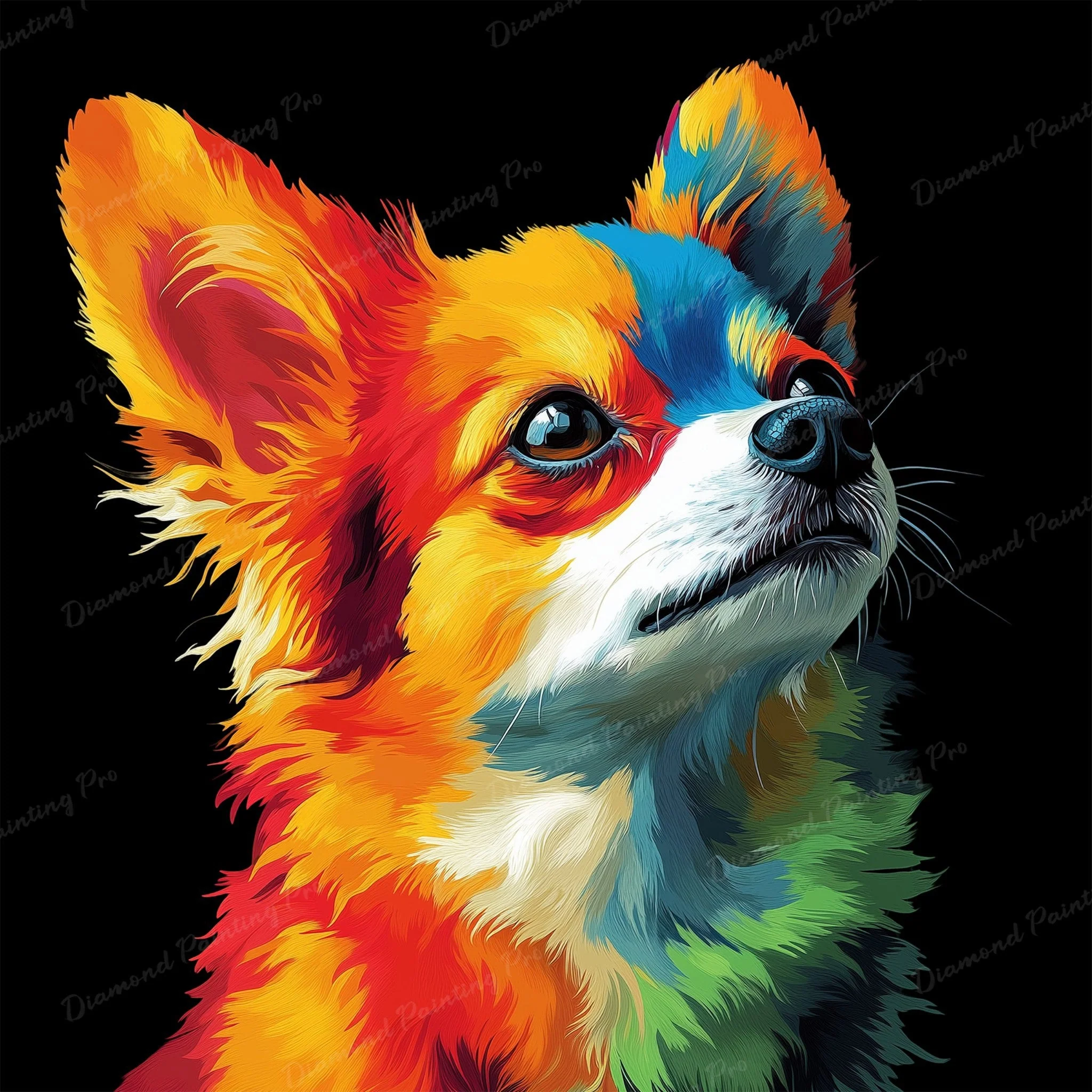 Rainbow Chihuahua | Diamond Painting - Image 2