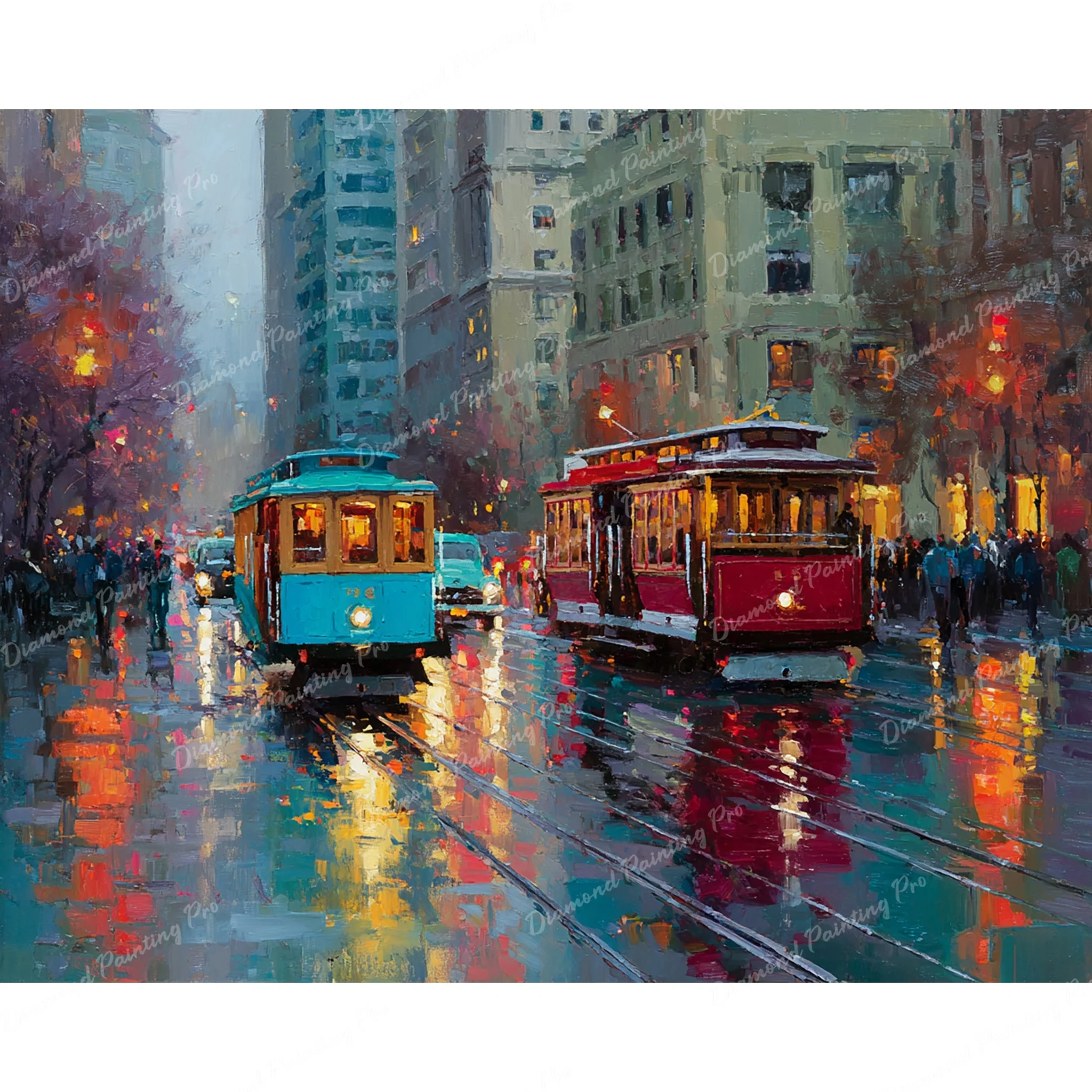 Reflections on the Rail | Diamond Painting - Image 2