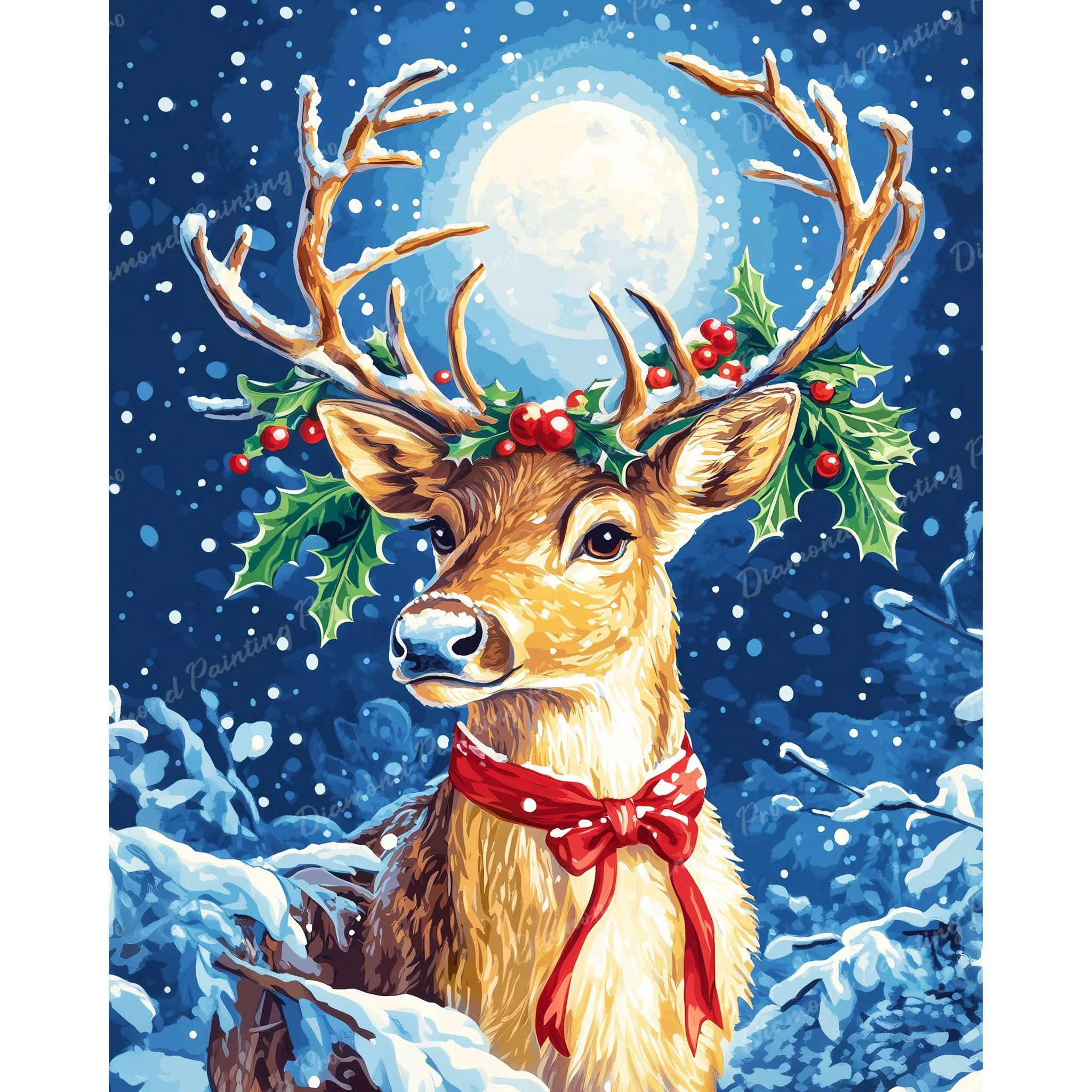 Reindeer's Christmas Eve | Diamond Painting - Image 2