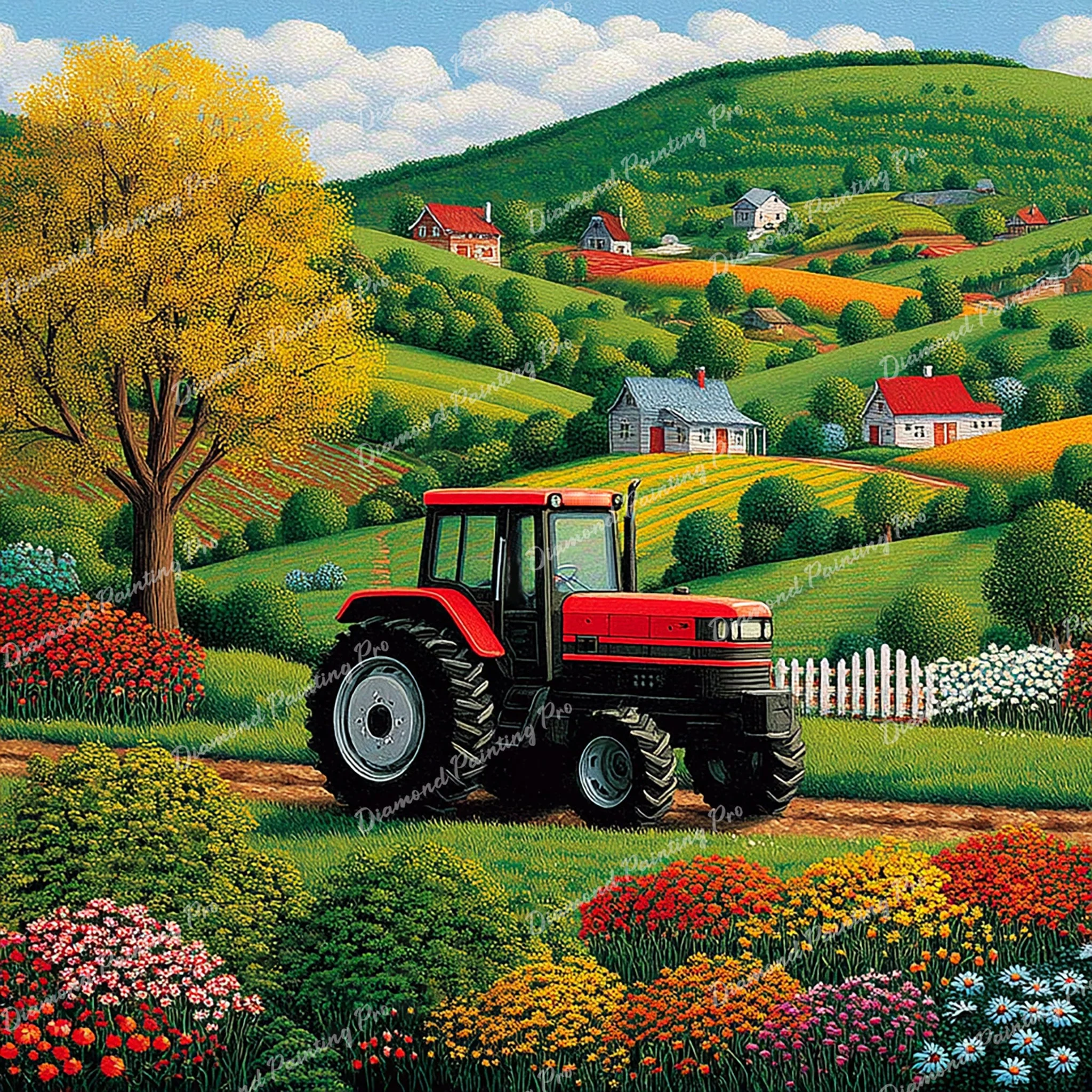 Rolling Hills Harvest | Diamond Painting - Image 2