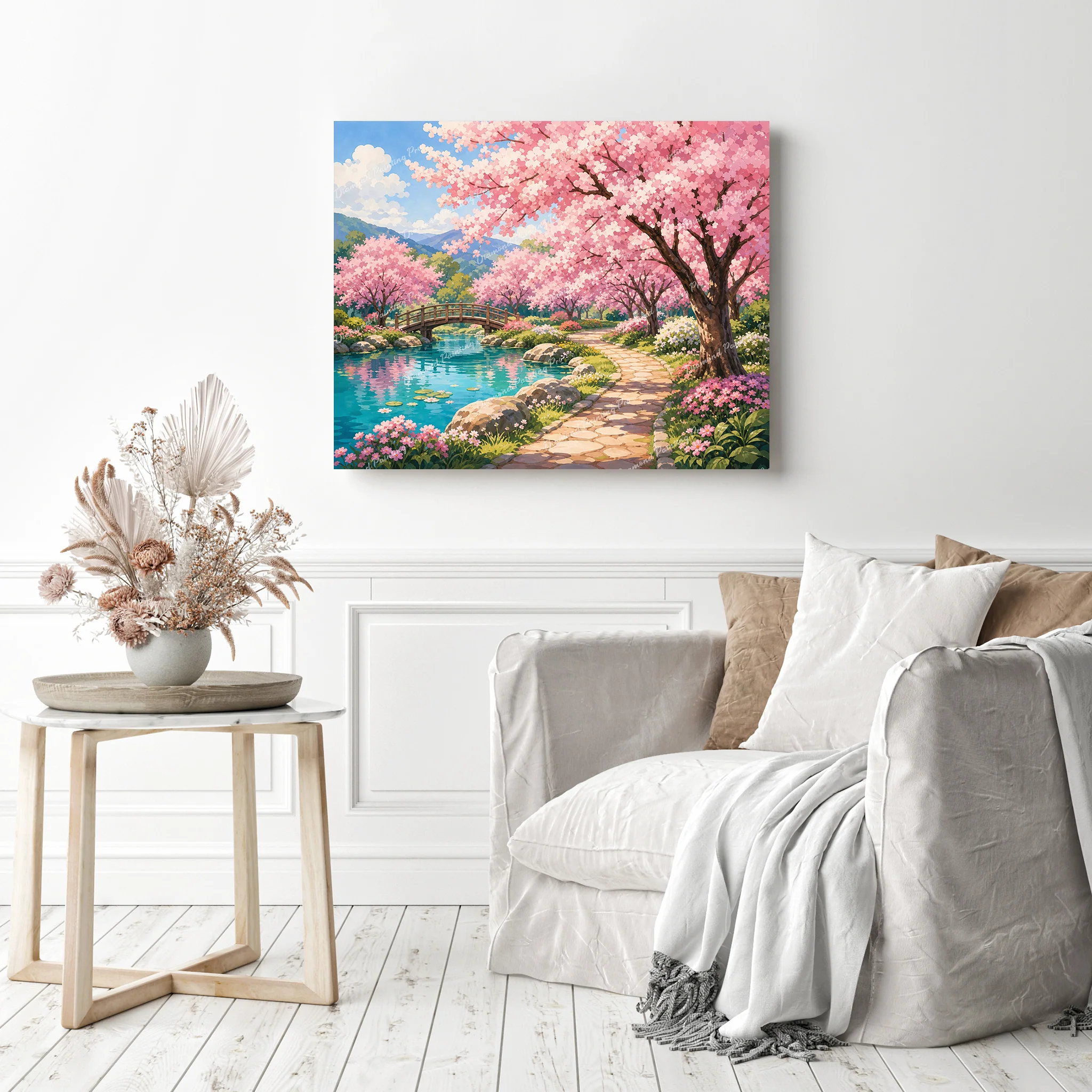Sakura Walkway | Diamond Painting - Image 3