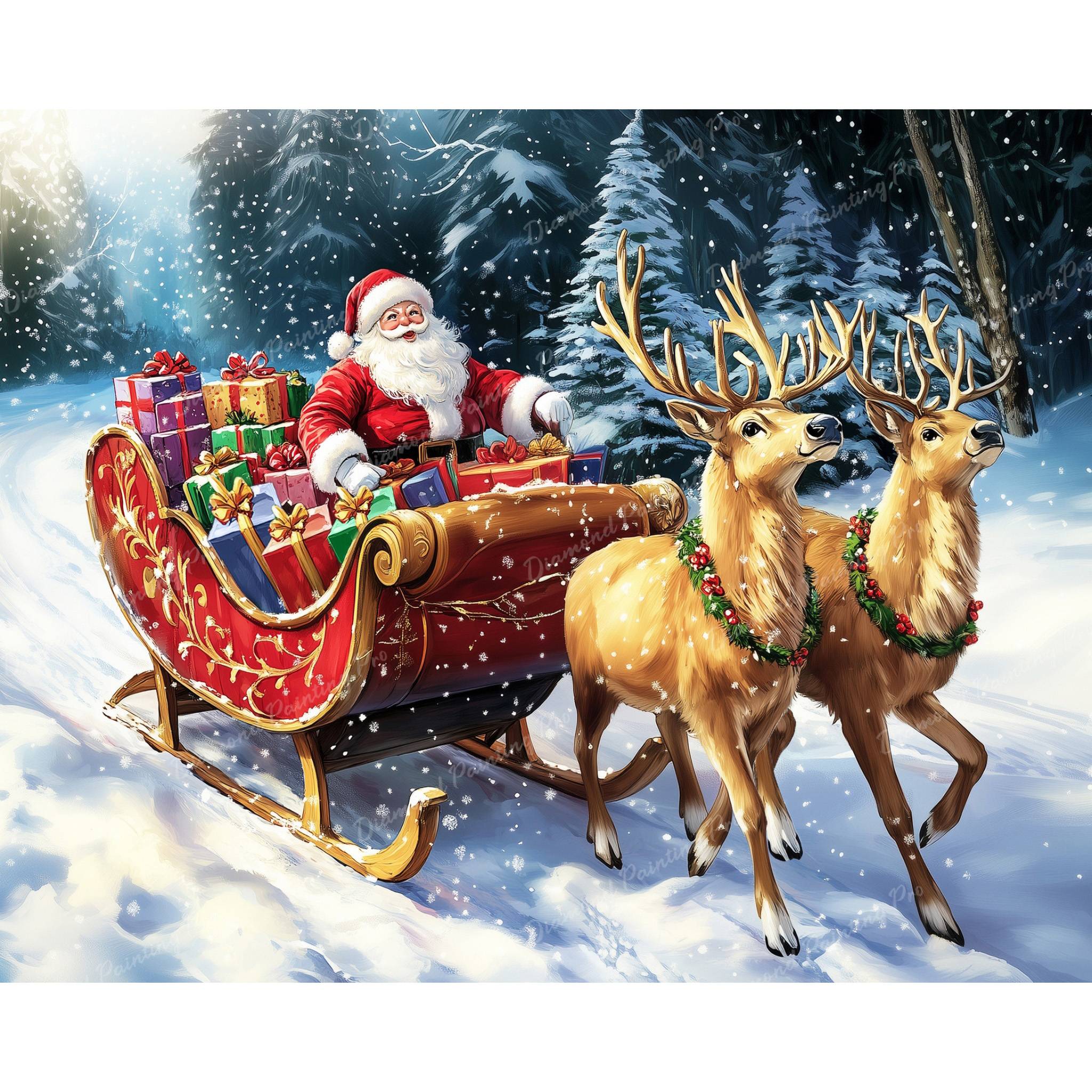 Santa's Sleigh Ride | Diamond Painting - Image 2