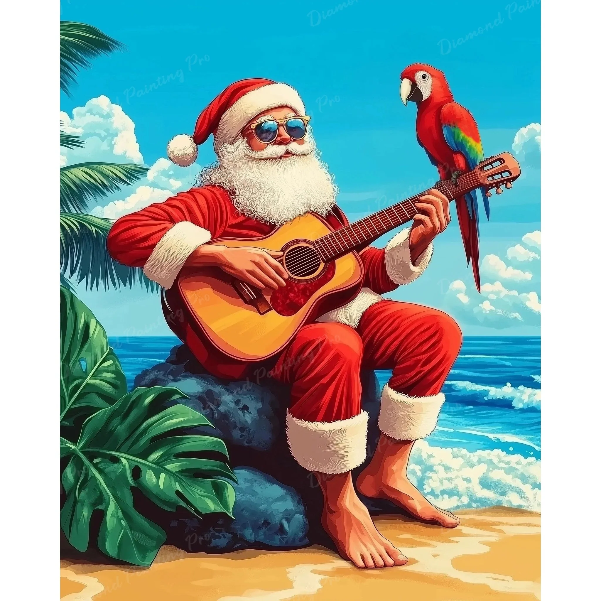 Santa's Tropical Escape | Diamond Painting - Image 2