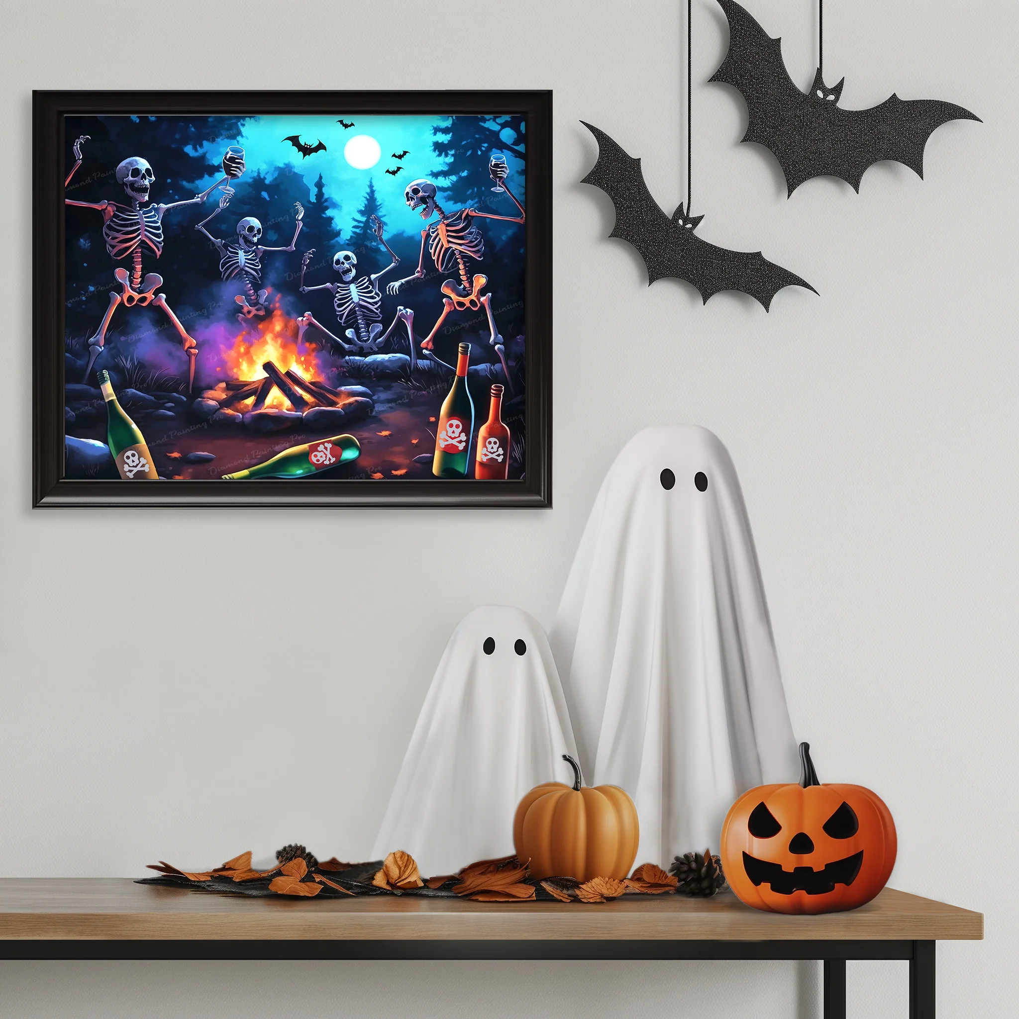Skeleton Midnight Toast | Diamond Painting - Image 3