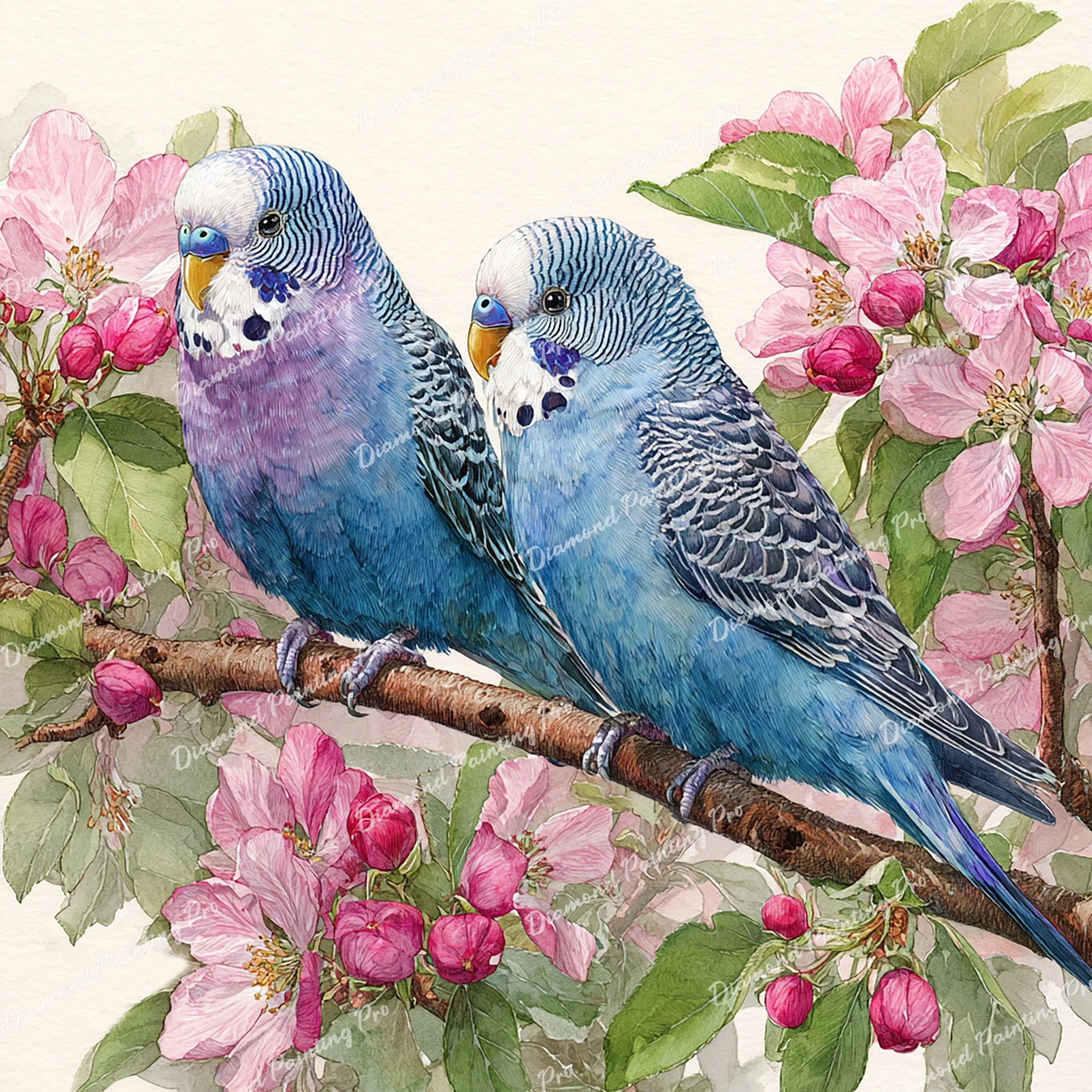 Songbirds in Bloom | Diamond Painting - Image 2