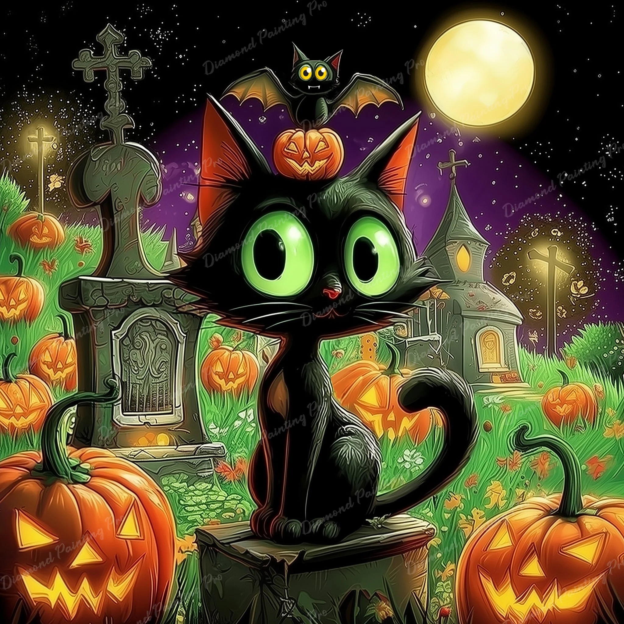 Spooky Hangout | Diamond Painting - Image 2