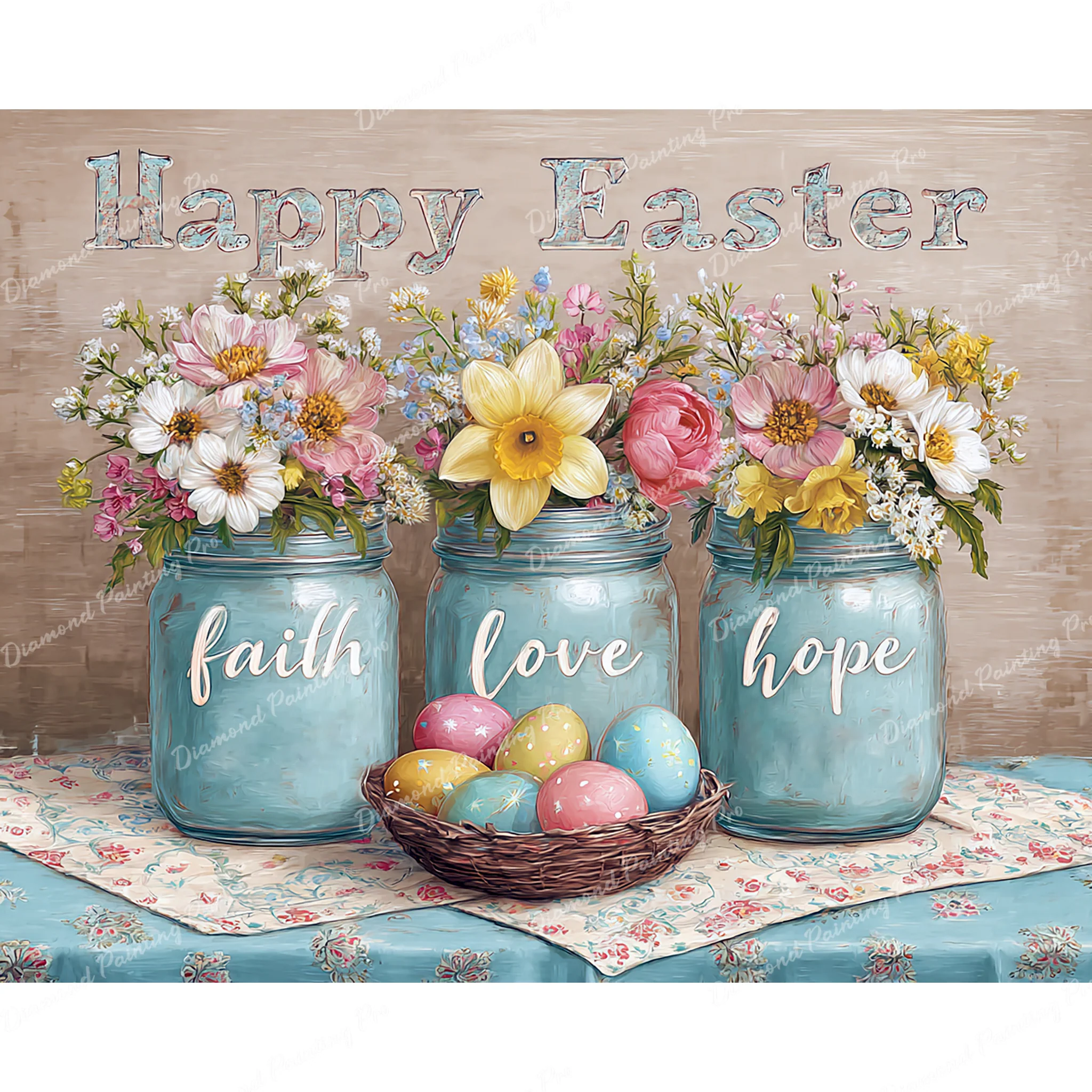 Spring Flower Jars | Diamond Painting - Image 2