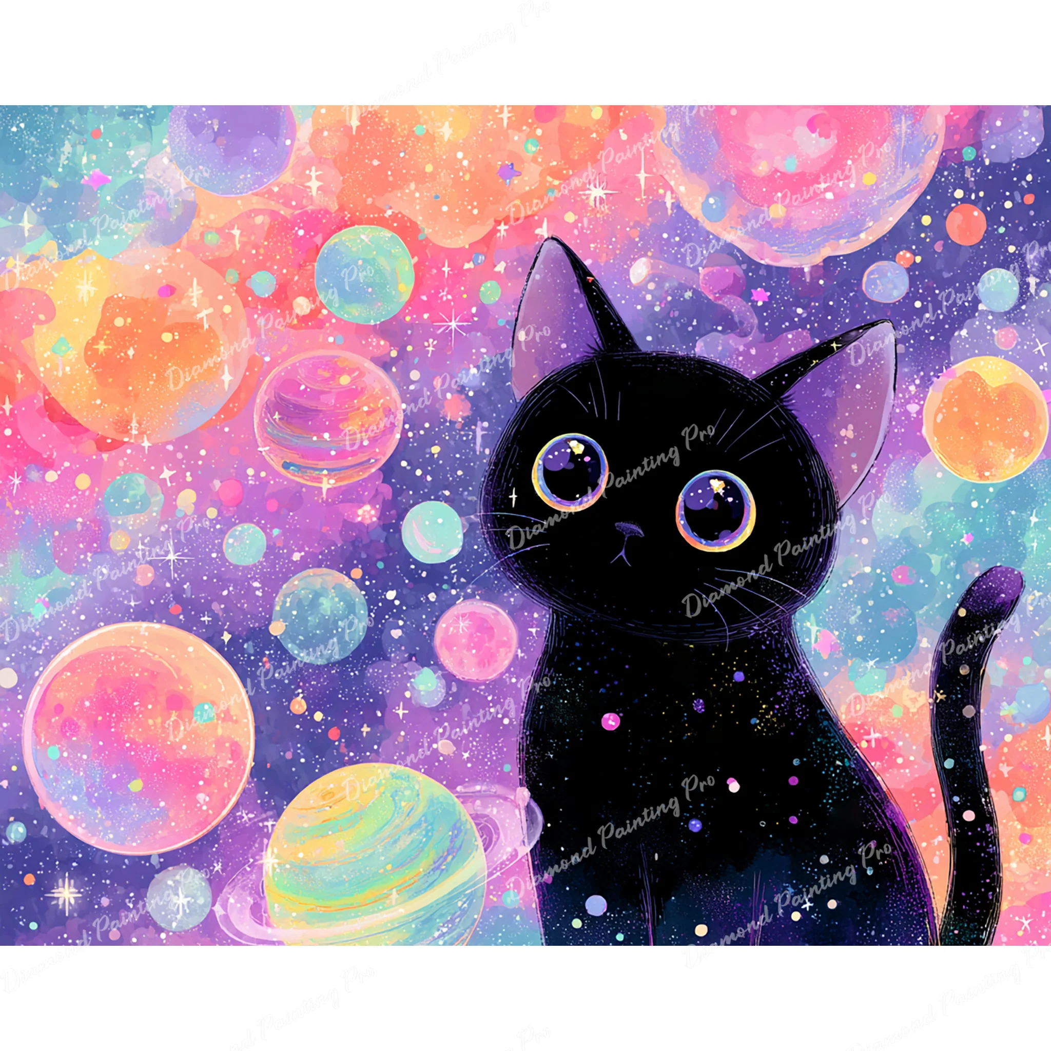 Stardust and Whiskers | Diamond Painting - Image 2