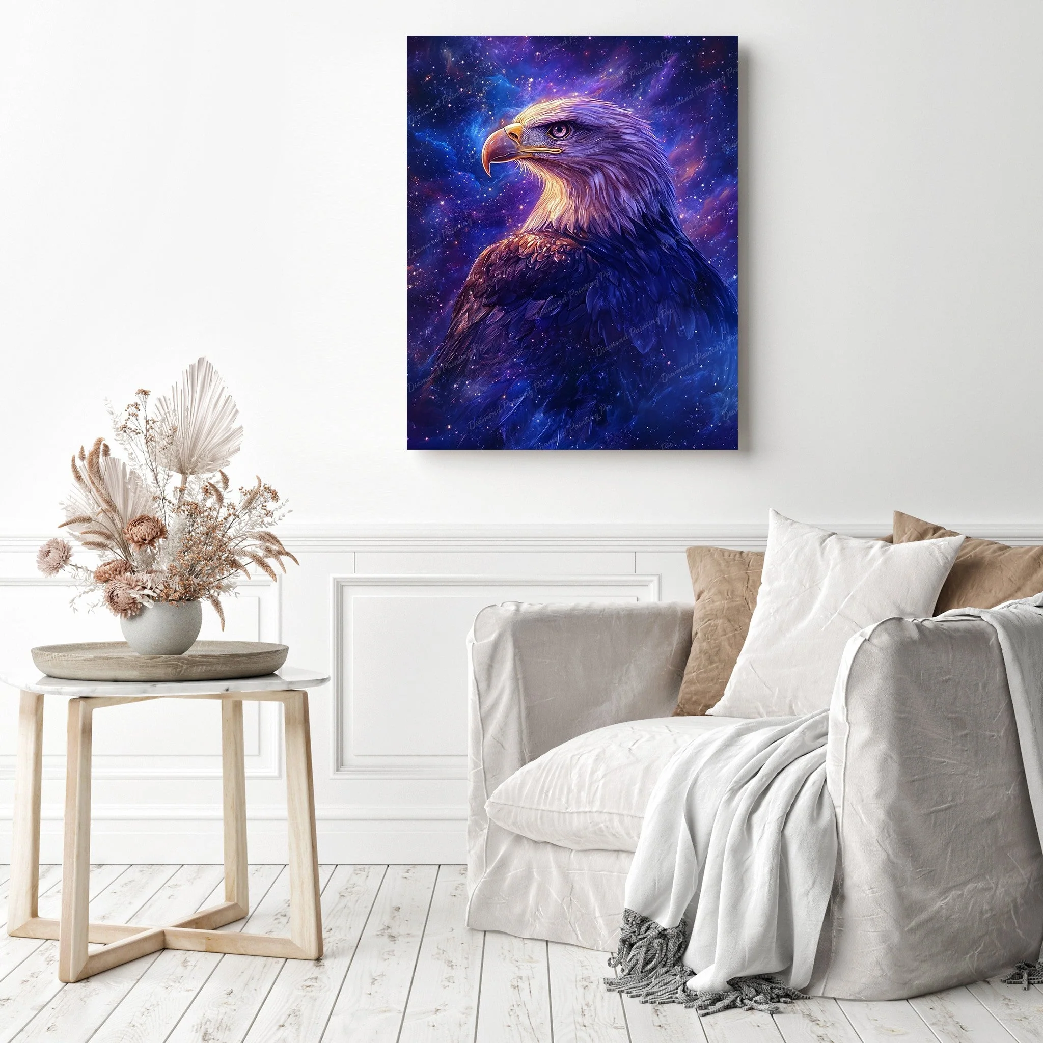 Starlit Cosmic Eagle | Diamond Painting - Image 3
