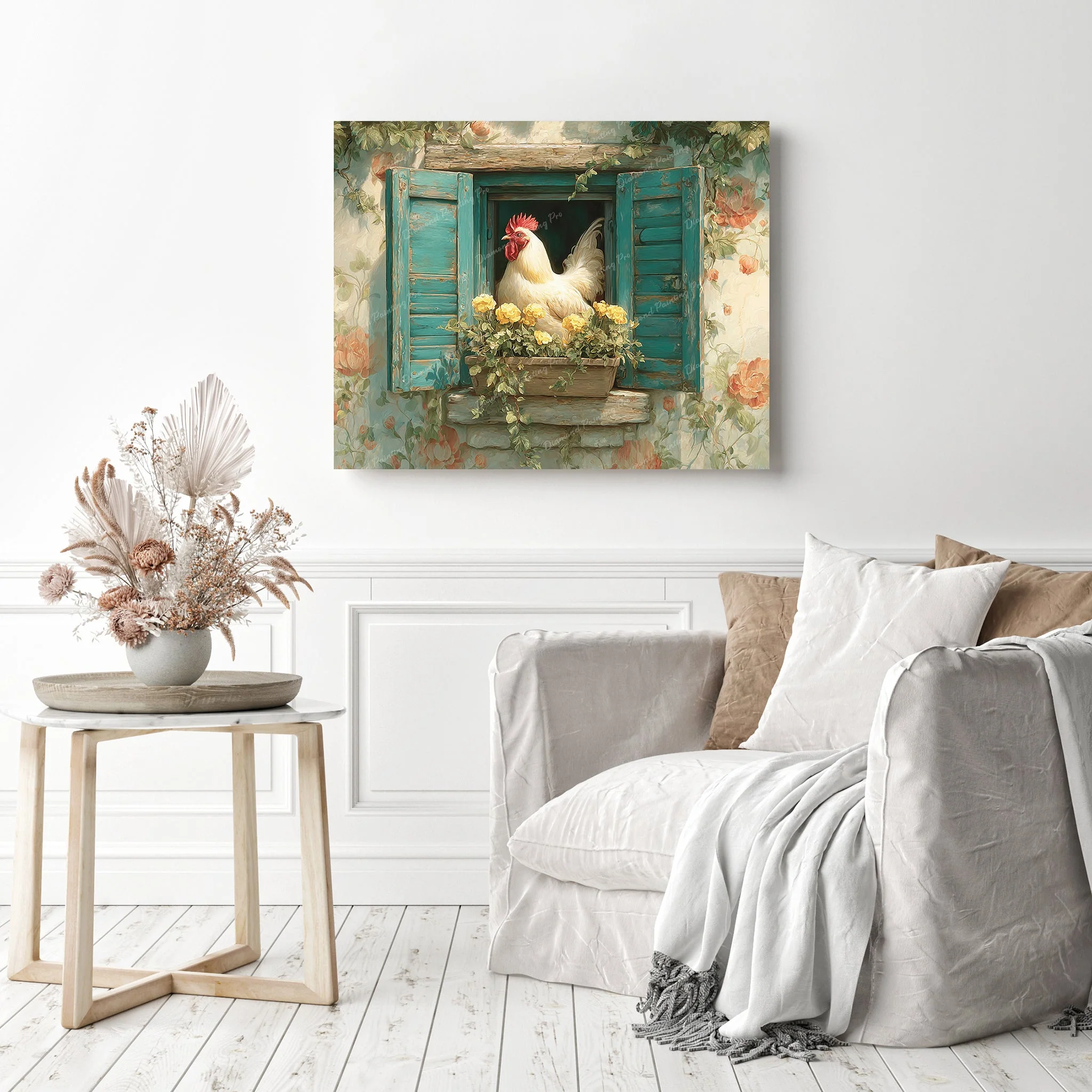 Sunny Rooster Window | Diamond Painting - Image 3