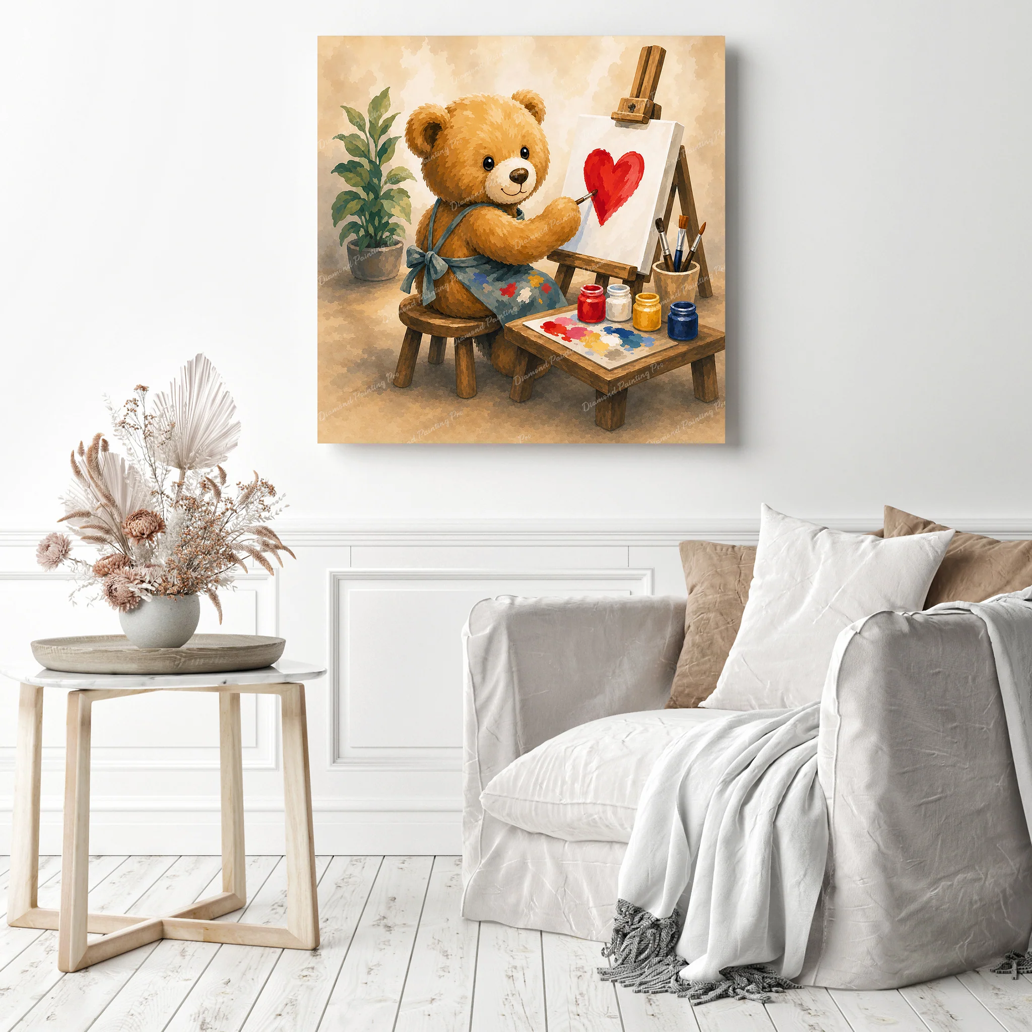 Teddy Bear Painting | Diamond Painting - Image 3