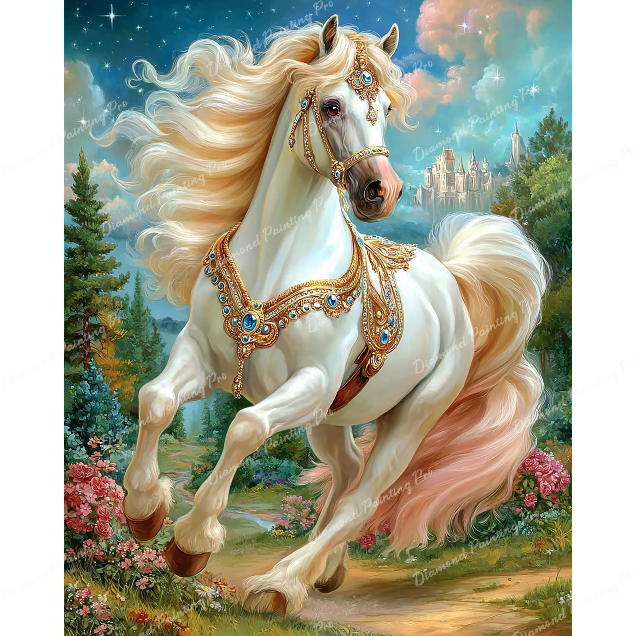 The White Stallion | Diamond Painting - Image 2