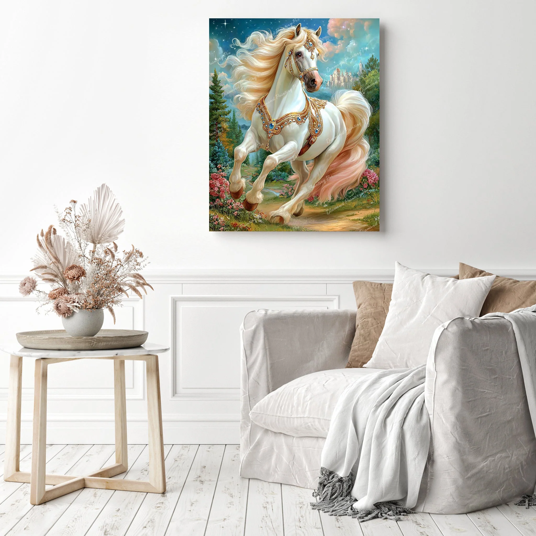 The White Stallion | Diamond Painting - Image 3