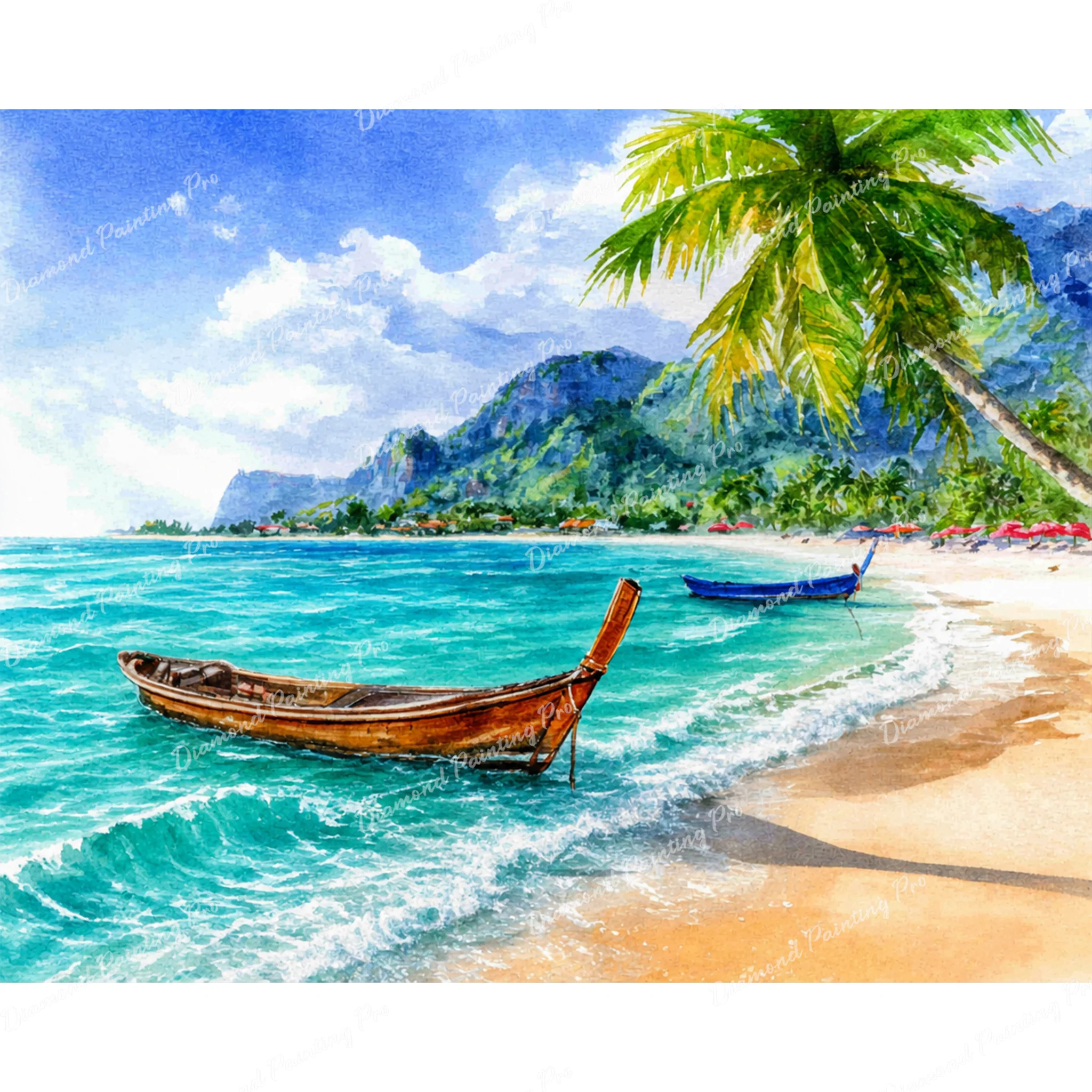 Tropical Beach | Diamond Painting - Image 2