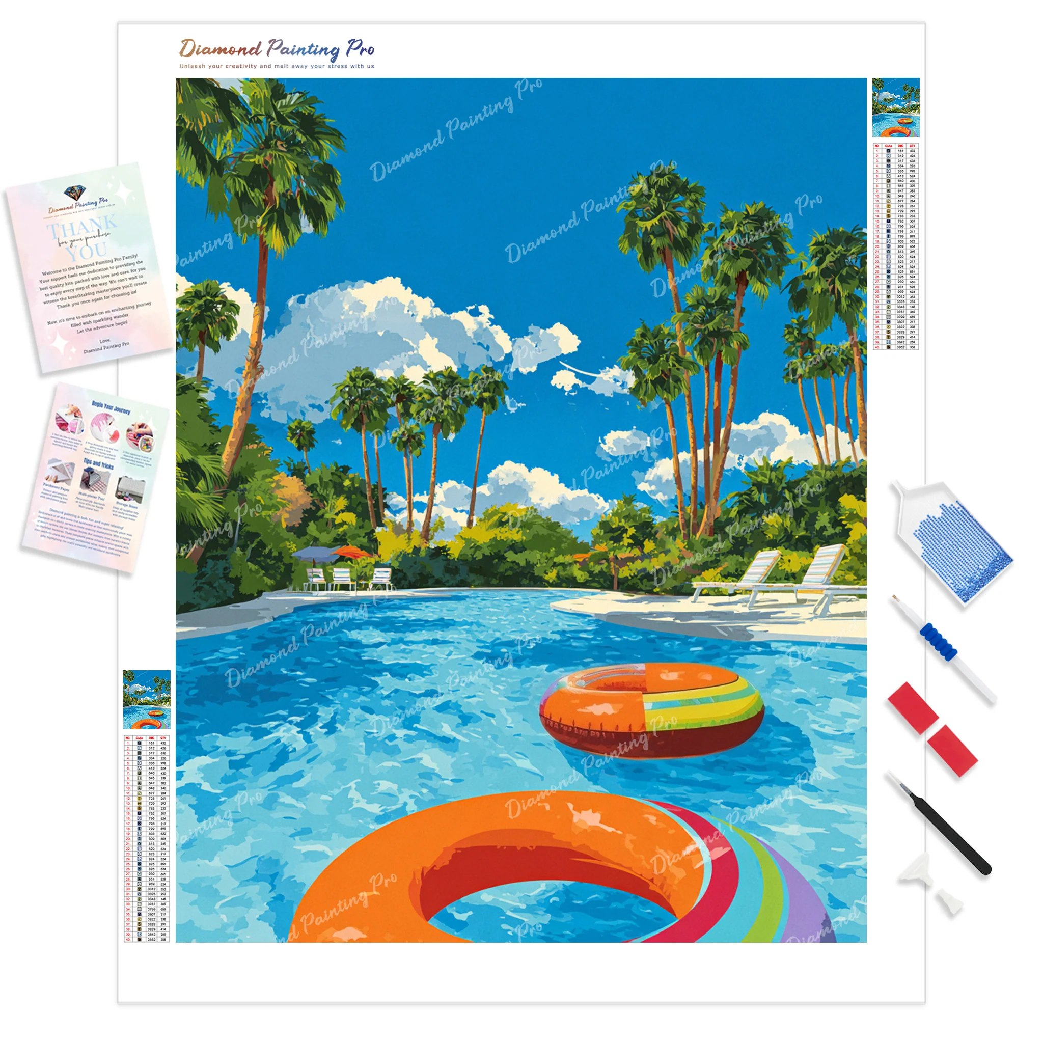 Tropical Pool | Diamond Painting