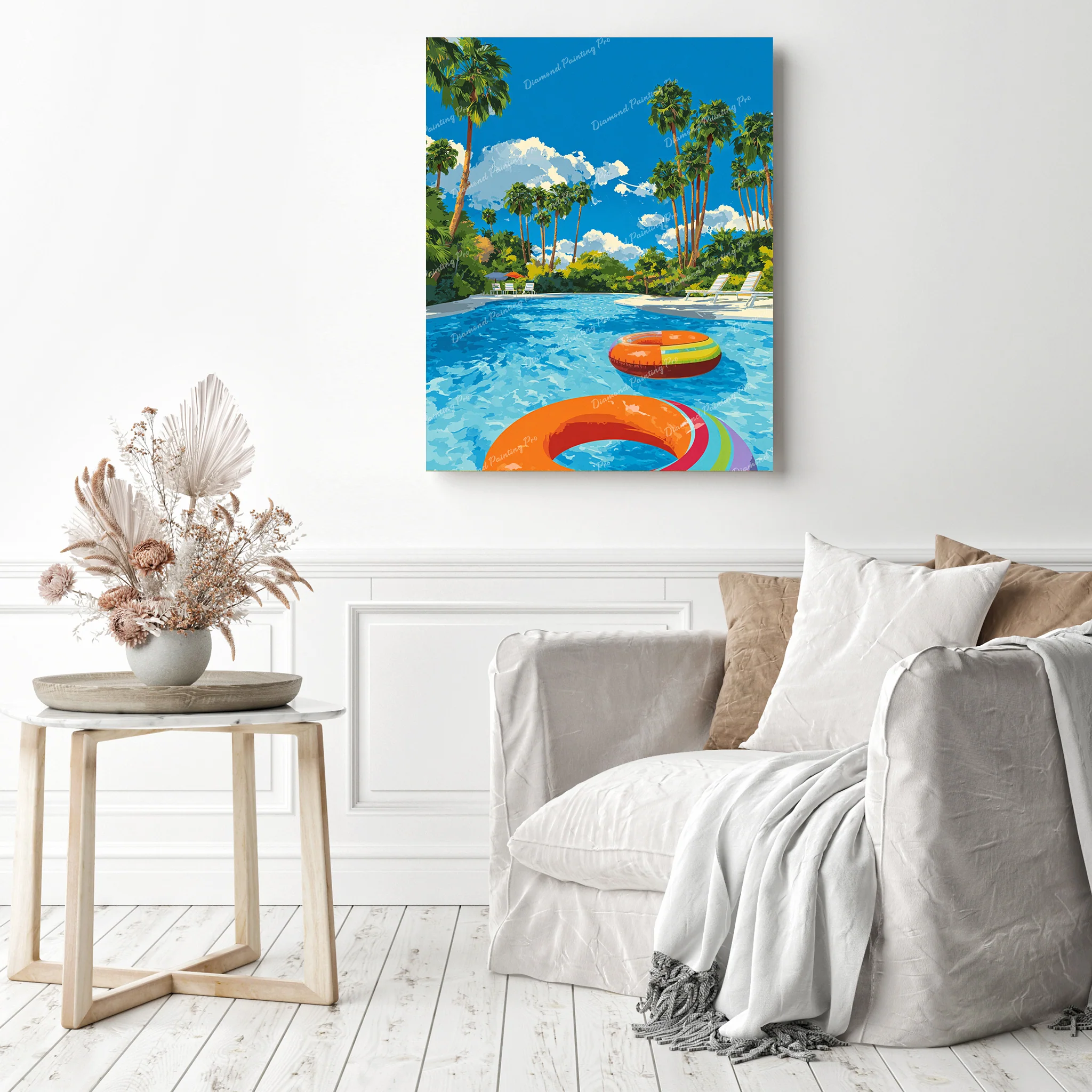 Tropical Pool | Diamond Painting - Image 3