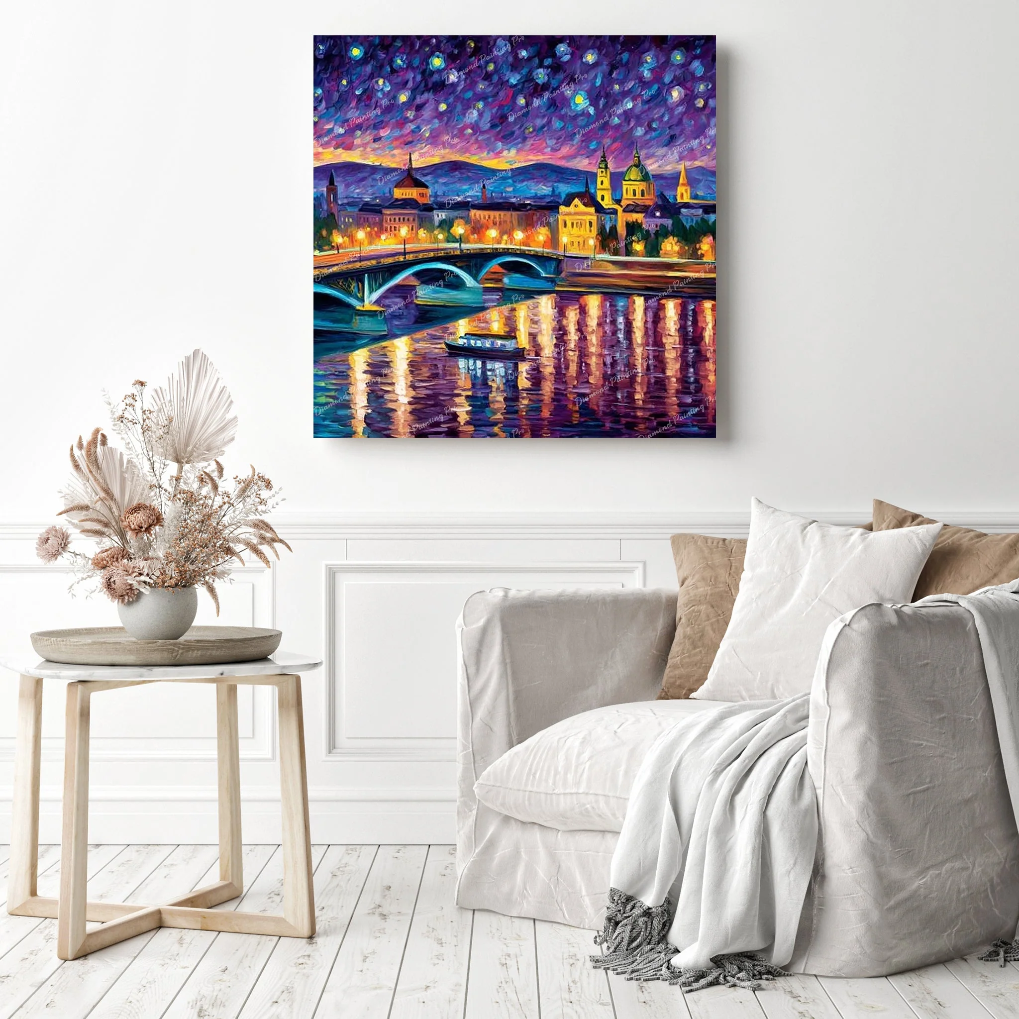 Twilight Bridge | Diamond Painting - Image 3