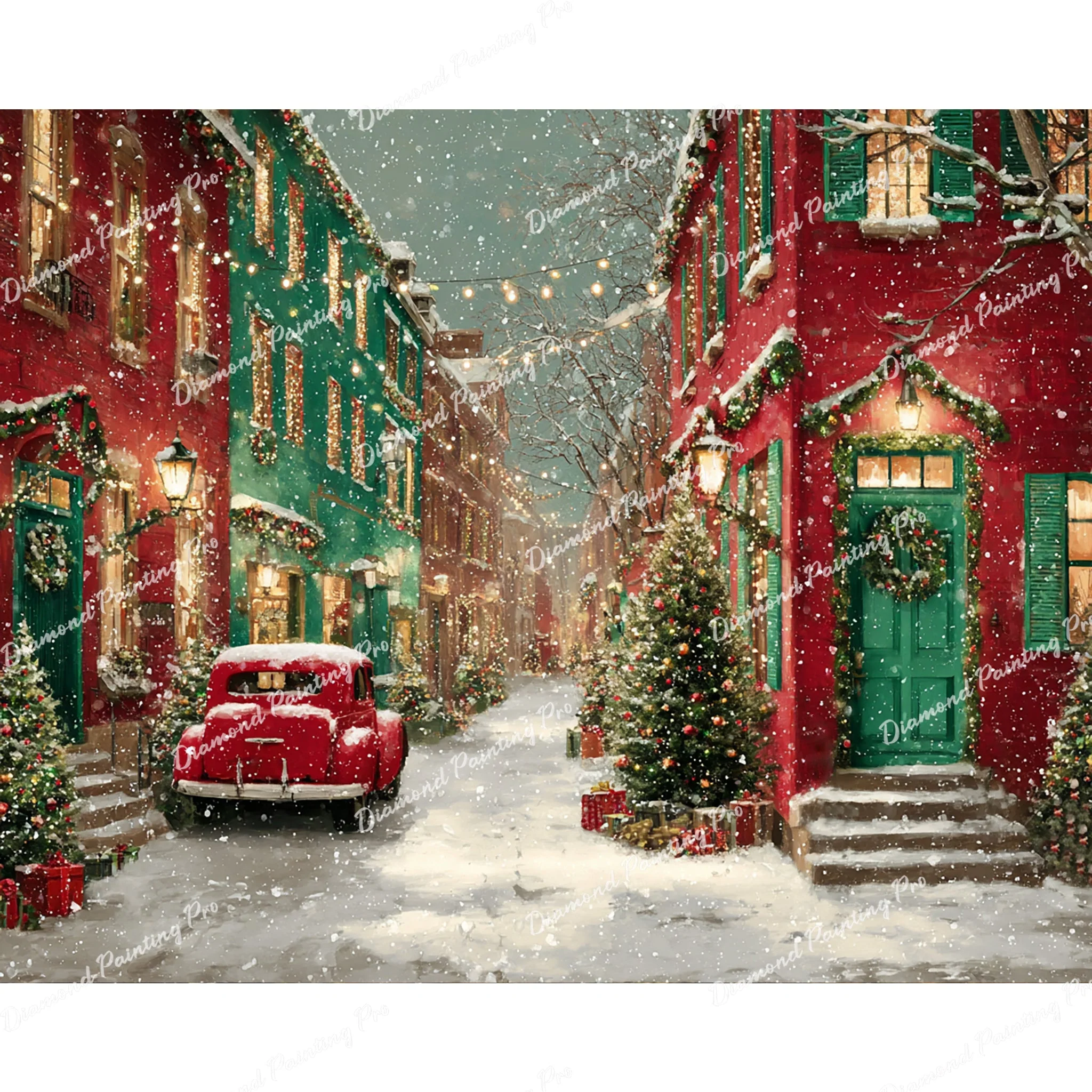 Very Merry Street | Diamond Painting - Image 2