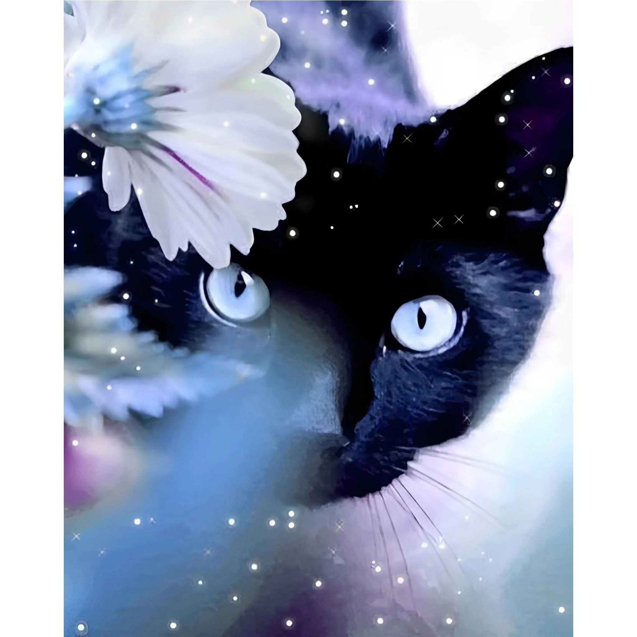 Violet Kitty | Diamond Painting - Image 2