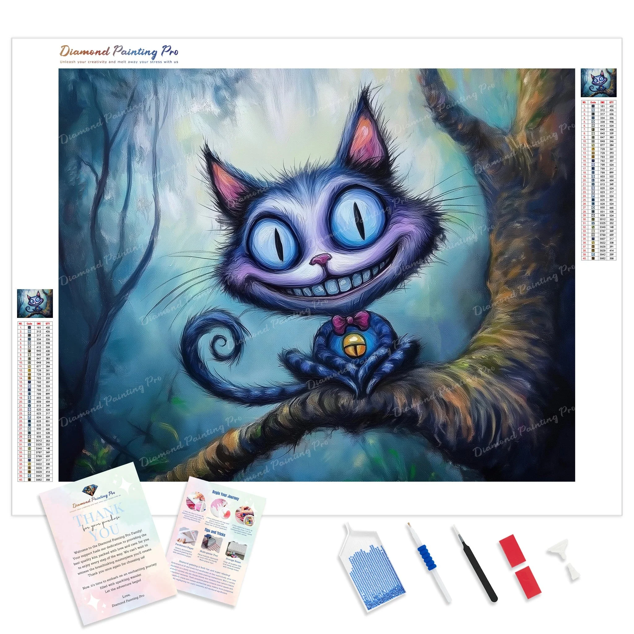 Whimsy Cheshire Cat | Diamond Painting